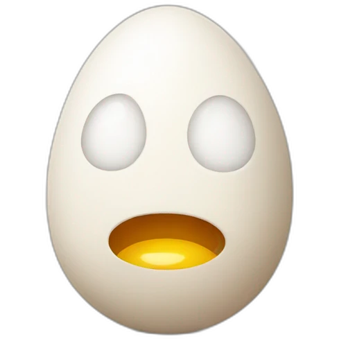 egg with face emoji
