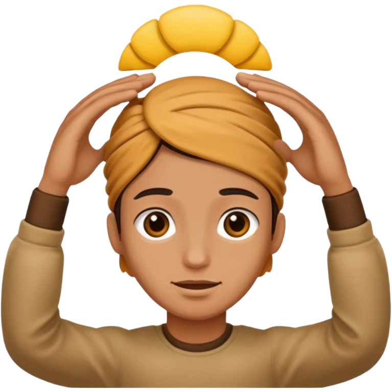 Hands on the head emoji