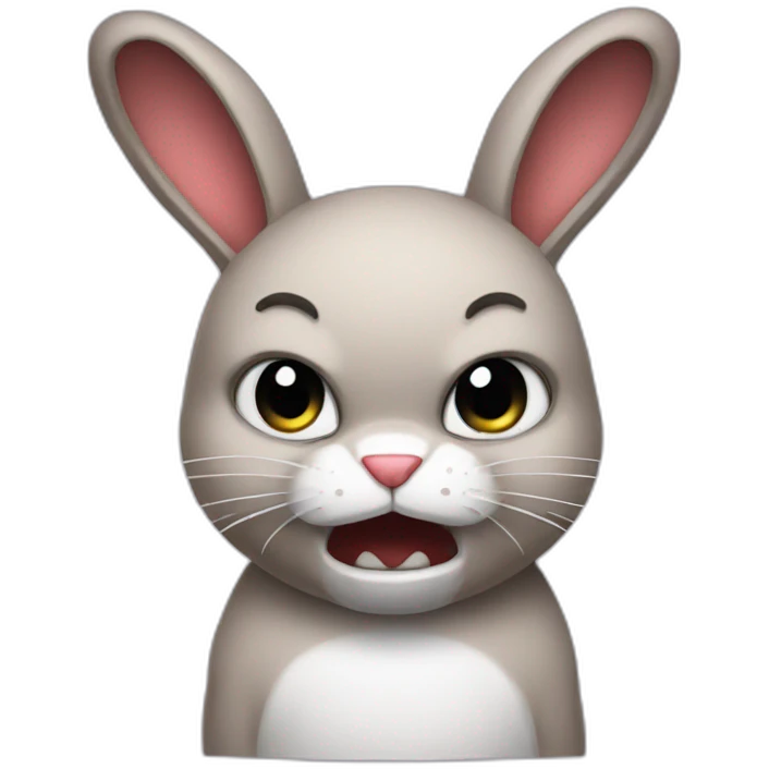 Angry-bunny emoji