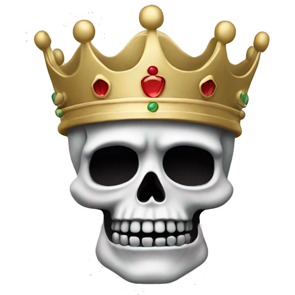 Totenkopf mit Krone emoji