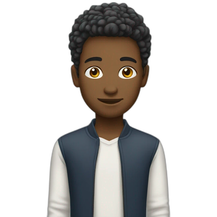 Garçon aux cheveux blancs emoji