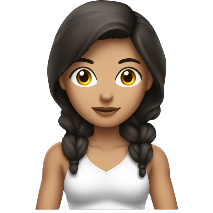 Beautiful brunette with boxing gloves  emoji
