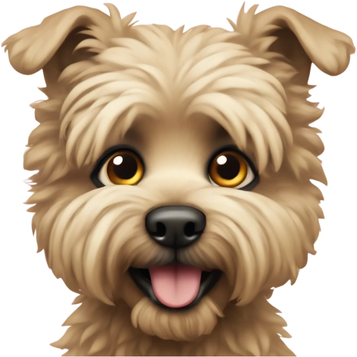 Caniche con anteojos emoji
