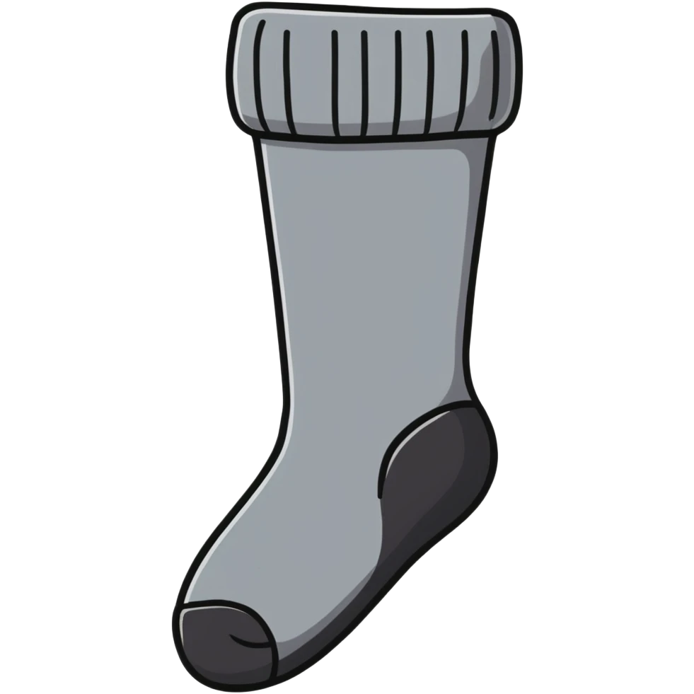 Smelly Black Sock emoji