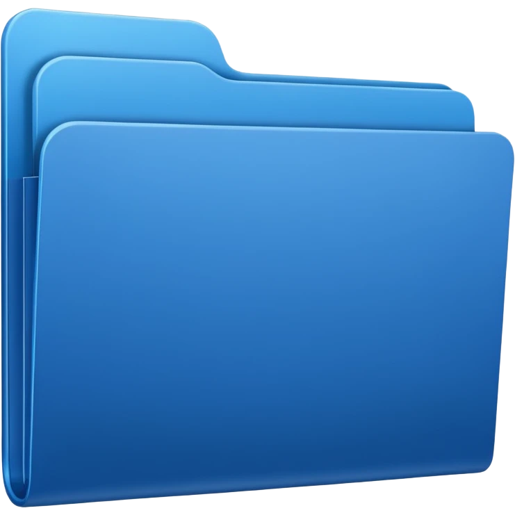 블루 컬러의 폴더 (세련되게) emoji