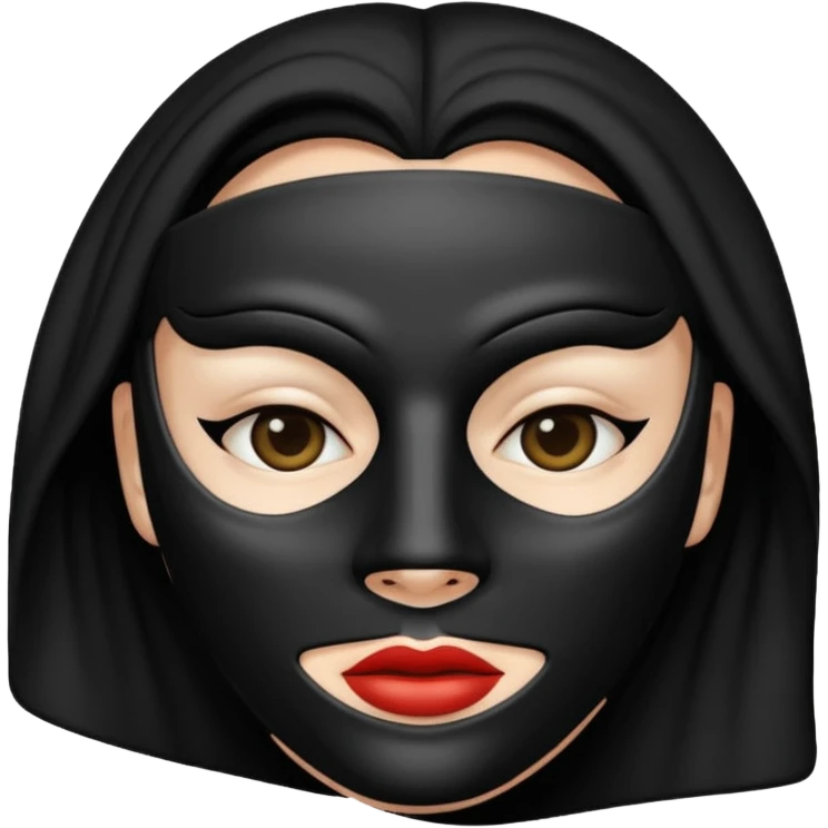 Black mask emoji