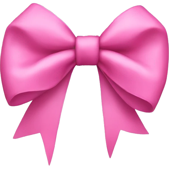pink bow emoji