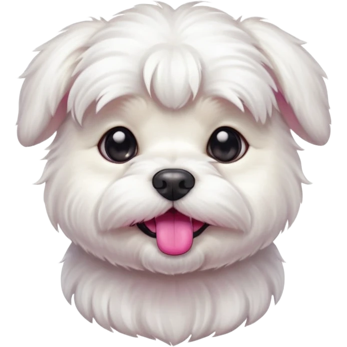 dog white maltesse emoji