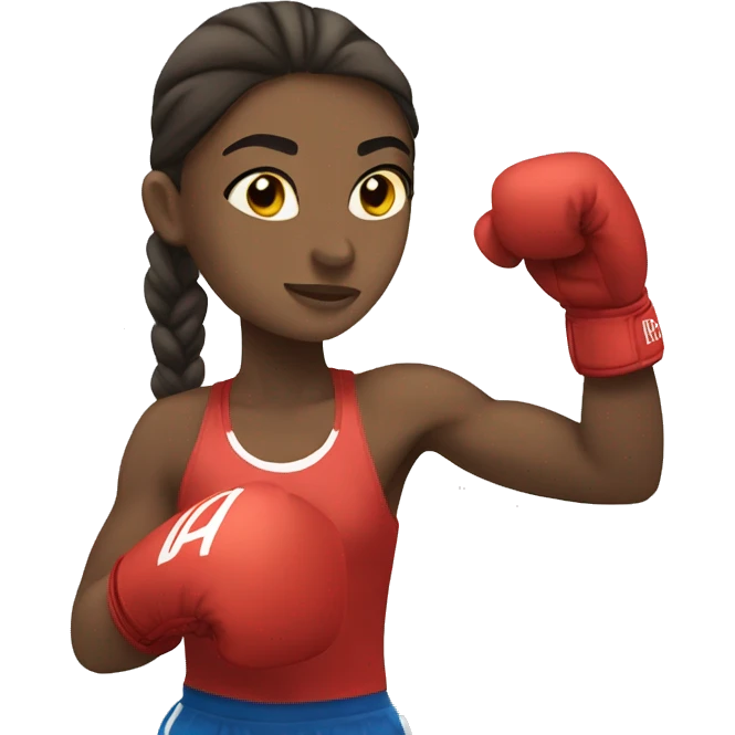 summer olympics light girl boxing emoji