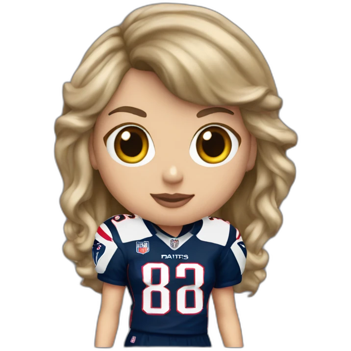 taylor-swift-in-a-patriots-jersey emoji