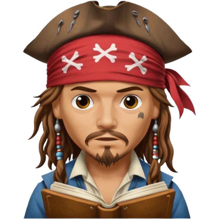 jack sparrow reading emoji