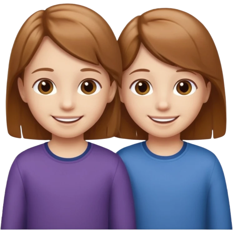 İkiz çocuk emoji