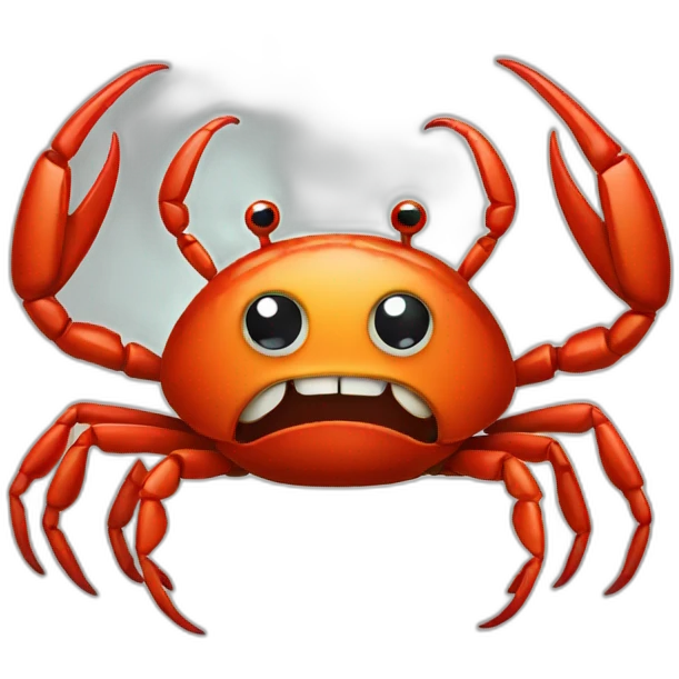 Angry looking Crab emoji