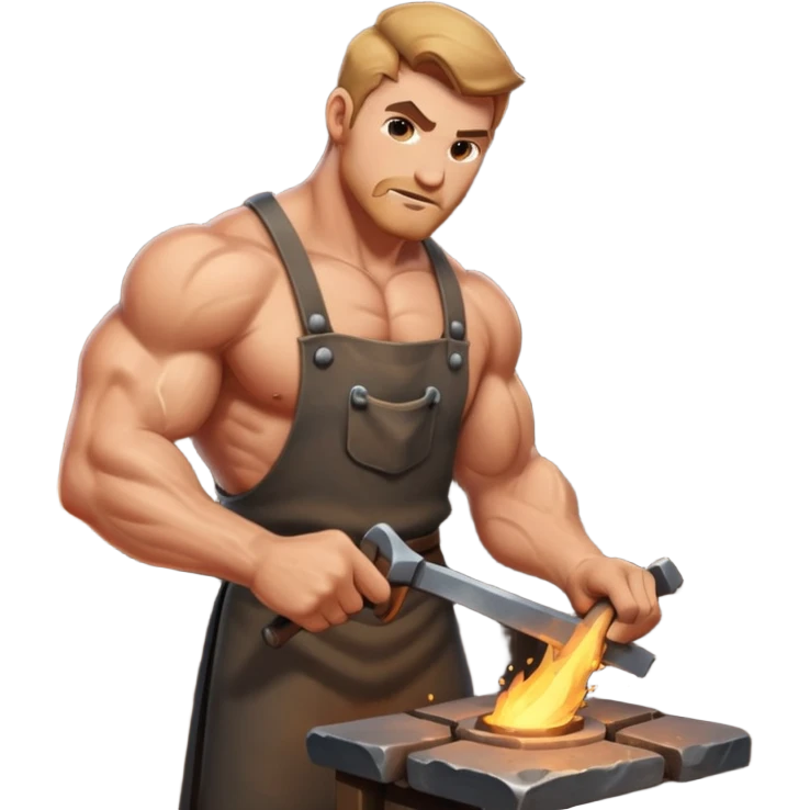 зобрази процес кування  emoji