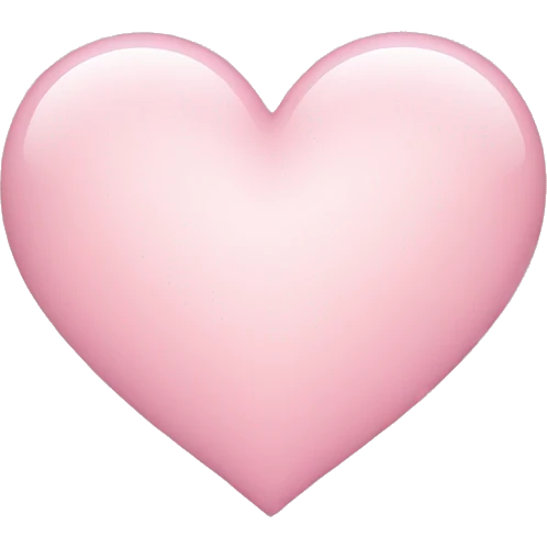Light pink heart emoji