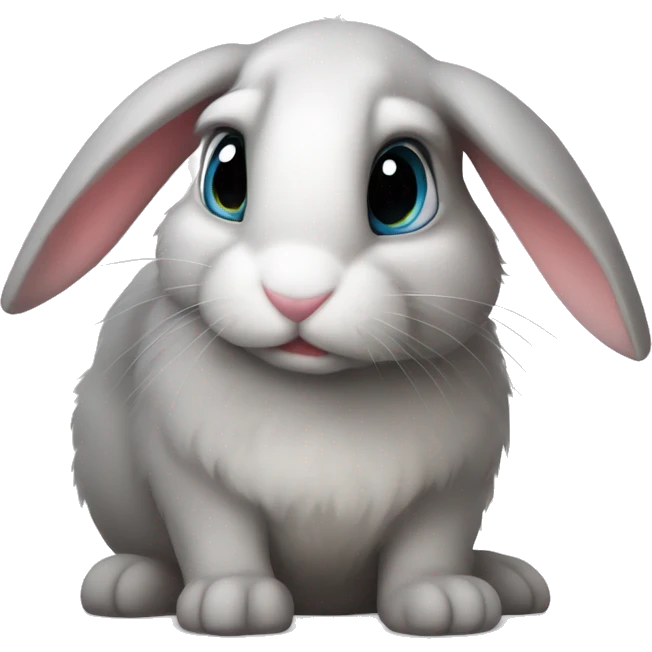 bunny cute heterocromia emoji