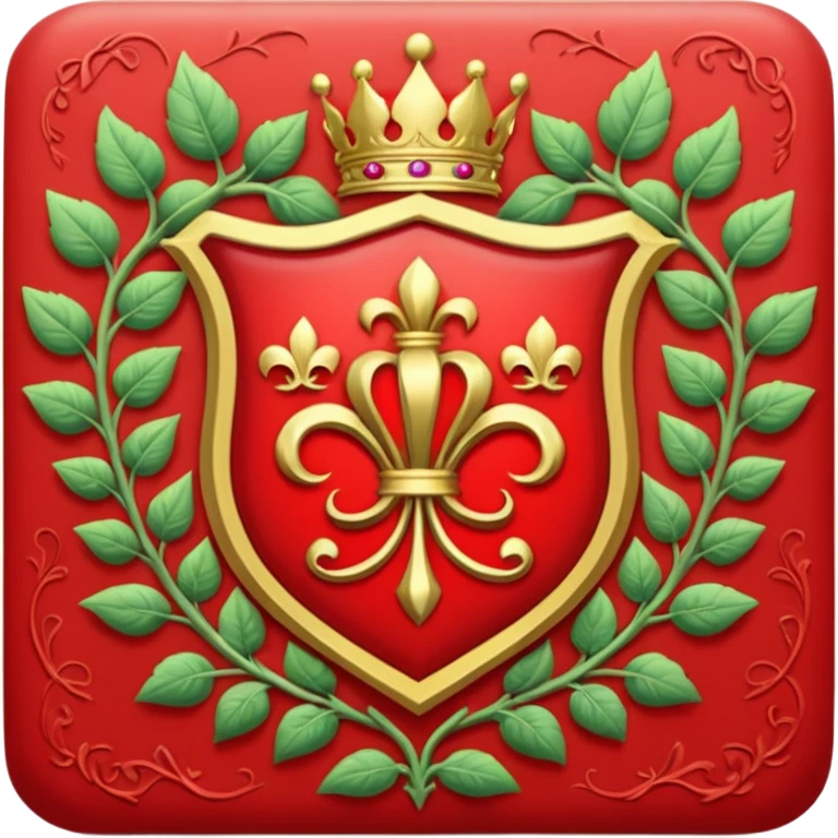 Red Royal Crest (with throne vines) emoji