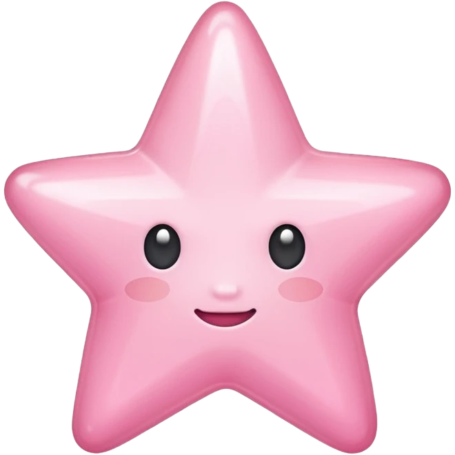 pastel pink star icon for important emoji