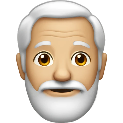 grandpa with a beard emoji