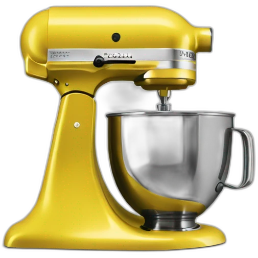 yellow-stand-mixer-with-glass-bowl emoji