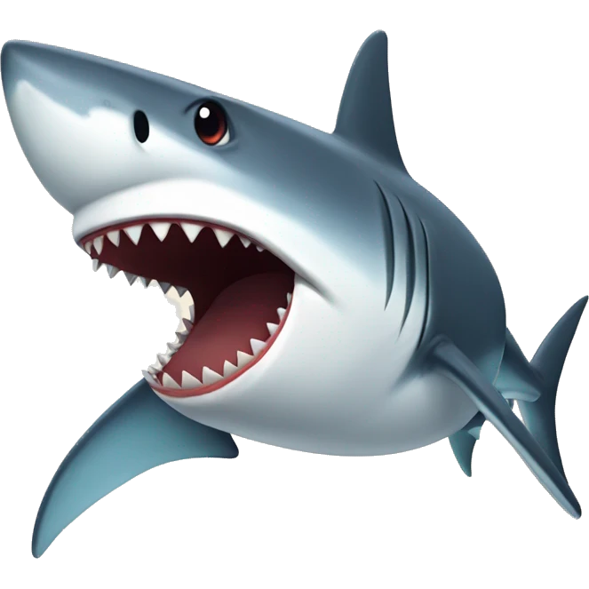 shark with sick emoji