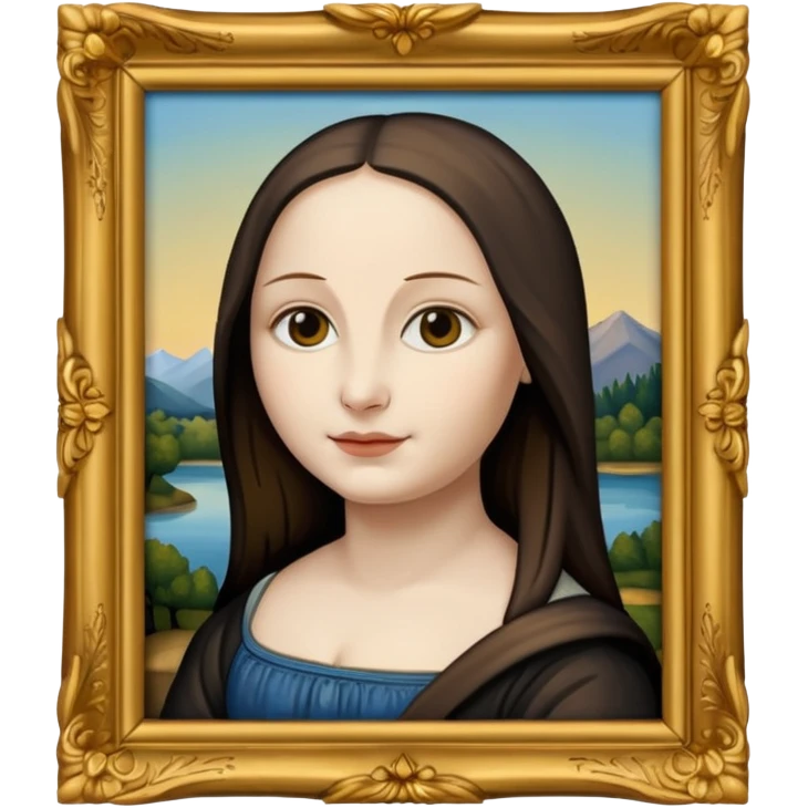 Mona Lisa in painting frame
















 emoji