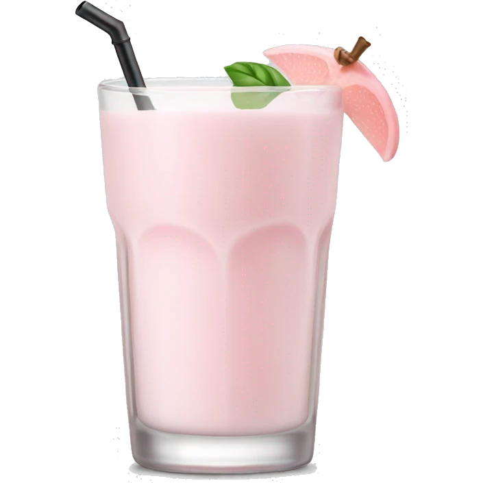 Light pink milk cocktail  emoji