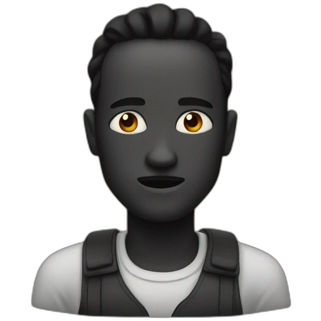 zemour avec un noir  emoji