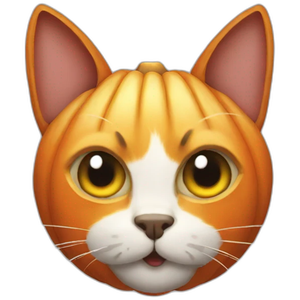 pumkin head cat emoji