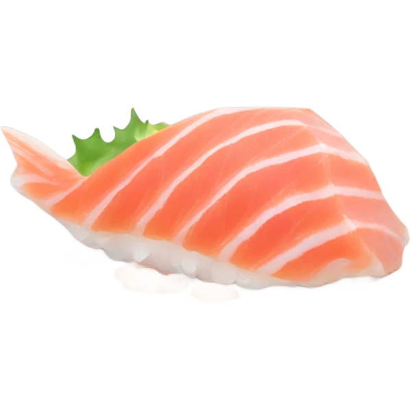 A chic single serving of otoro sashimi emoji