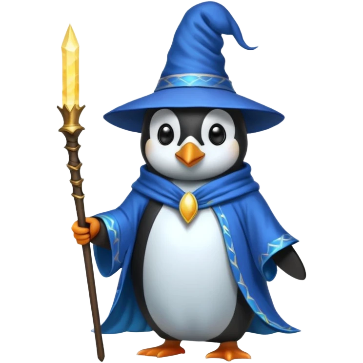 Penguin Wizard emoji
