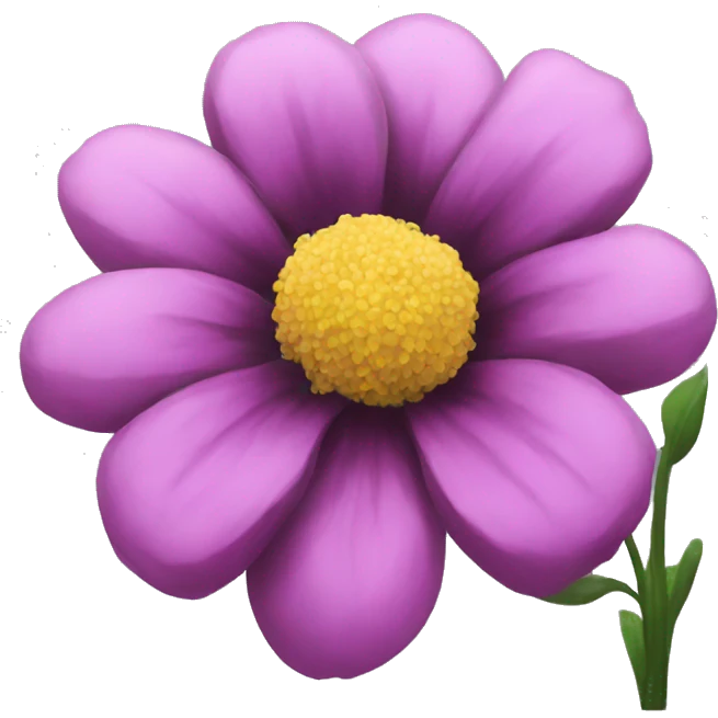 Flower noir  emoji