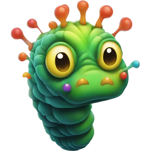 One psychedelic carterpillar detached from reality  emoji
