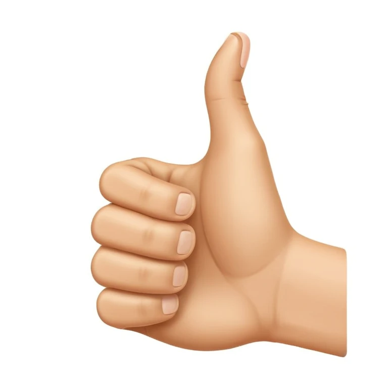 thumbs up hand emoji