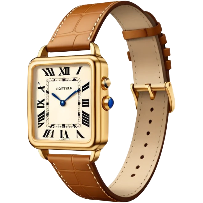 Cartier square watch  emoji