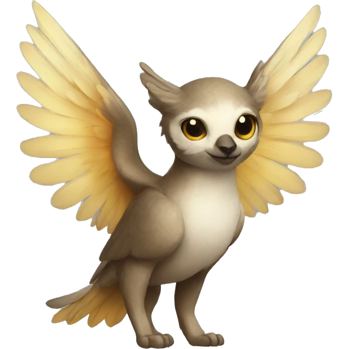 Cute cool winged animal hybrid  emoji
