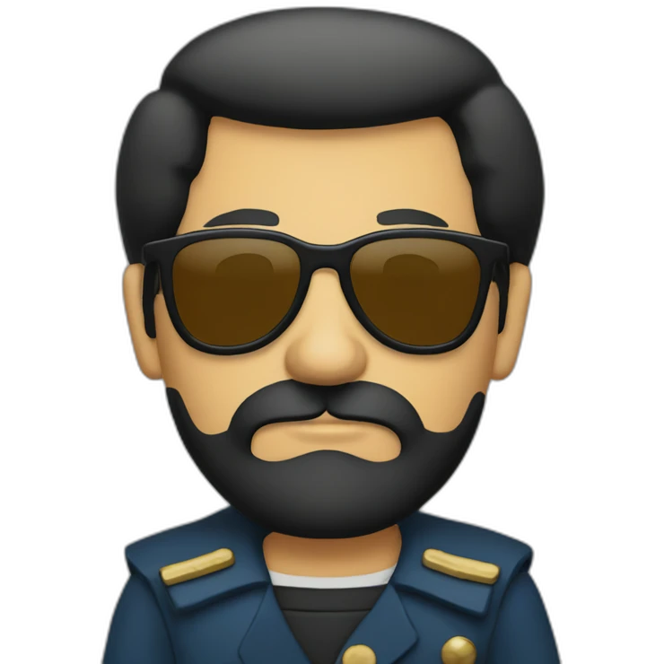 captain haddock with sunglasses emoji