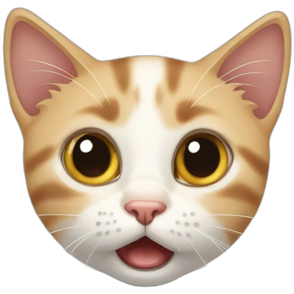Shocked kitten  emoji