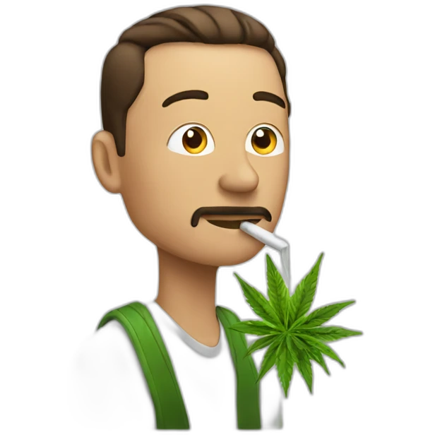 elon smoking weed emoji