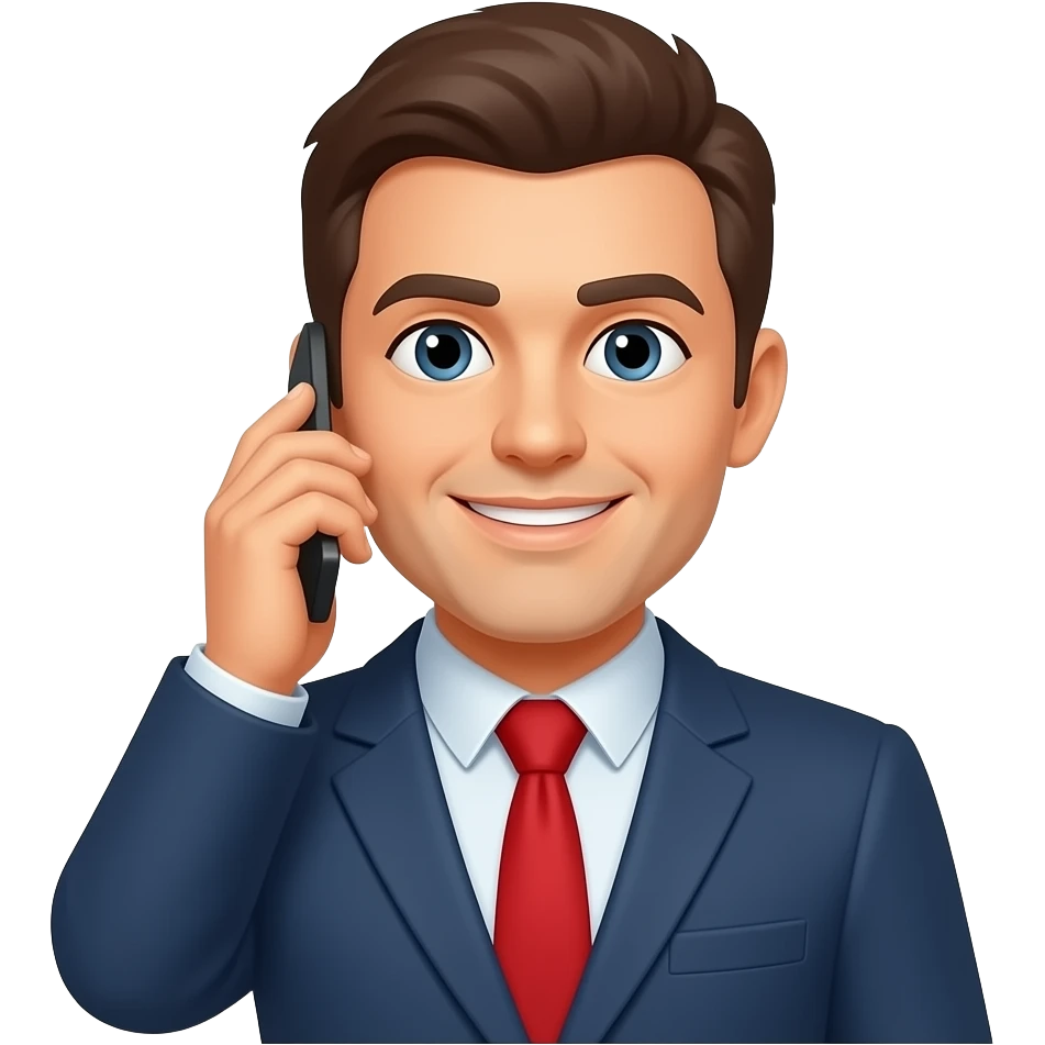 full Sales Person which is calling with a customer emoji