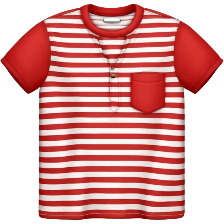 striped shirt, just the shirt emoji
