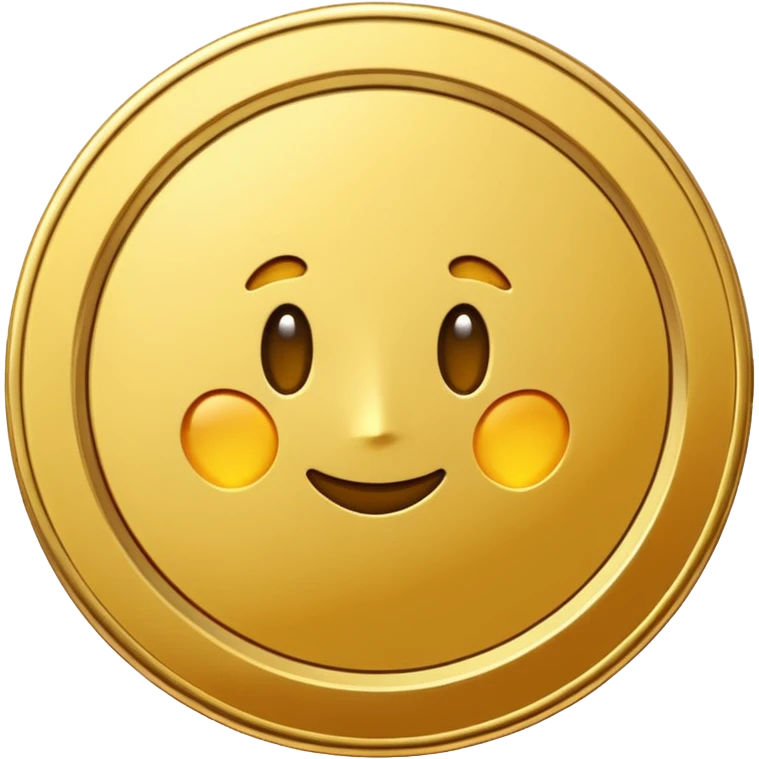 Single gold coin emoji