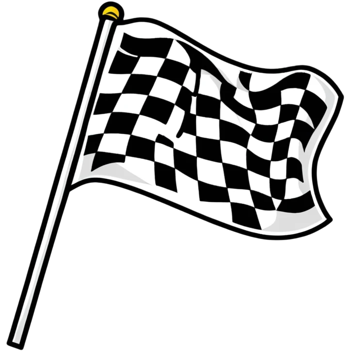 checkered racing flag emoji