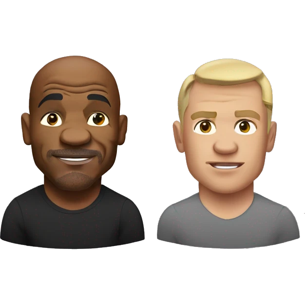 Mike tyson with jack paul emoji