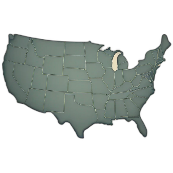 usa map emoji