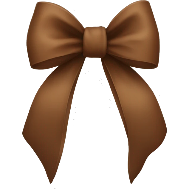 Brown bow emoji