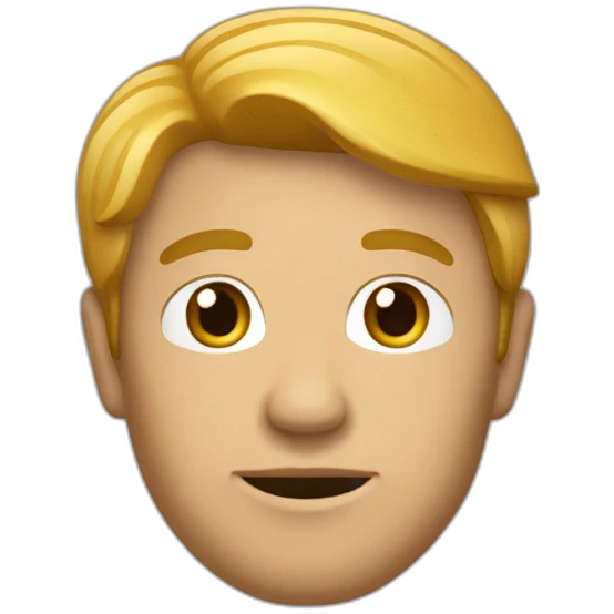 homme typé avec des cheveaux emoji