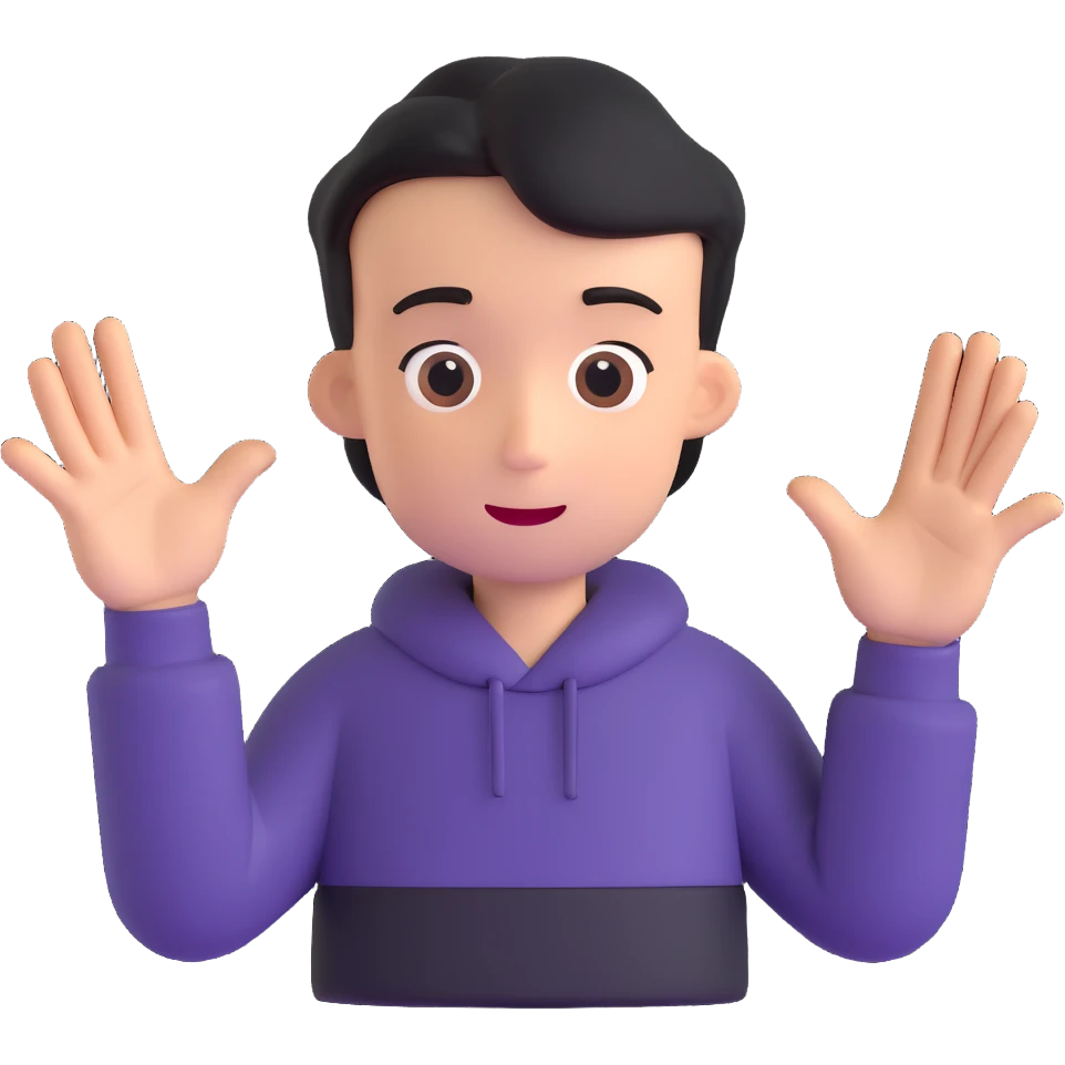 a person saying no, expressive gesture emoji