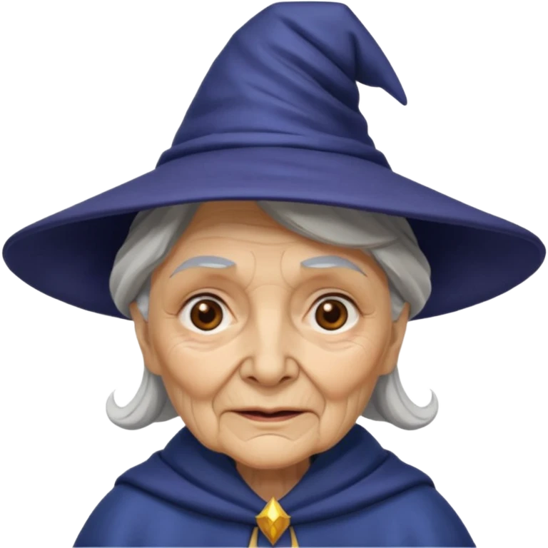 wizard old woman  emoji