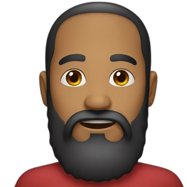 Black beard emoji